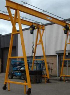 移动式龙门吊6T提梁机室外货场散货装卸作业电动单梁门式起重机