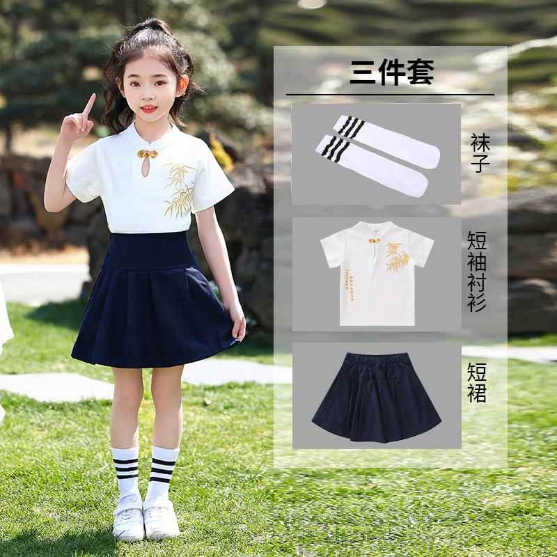 正品六一童合唱演出服小学生国朗风诵汉服啦啦队幼儿园毕业儿表服