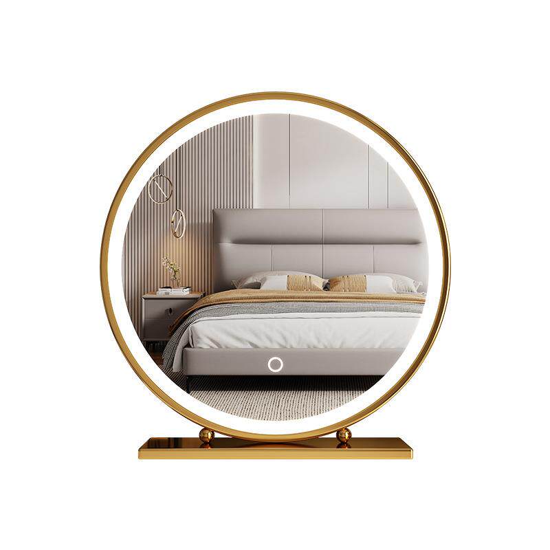 主卧镜子2026新款led梳妆台化妆镜带灯补光灯台式桌面梳妆镜轻奢