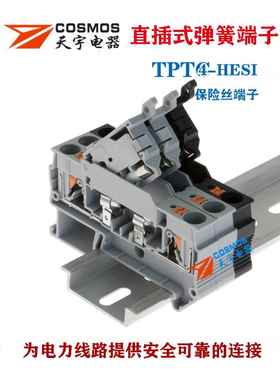 天宇Tptc4-Hesi保险丝端子Pt4插入式保险丝优质端子座轨型