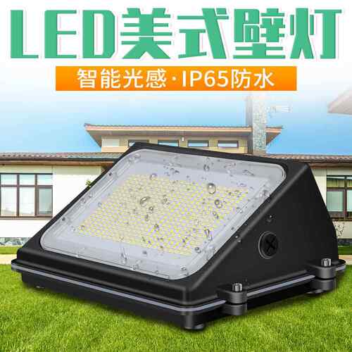 照明LED户外壁灯防水庭院灯高亮节能室外照明灯智能光感应80W