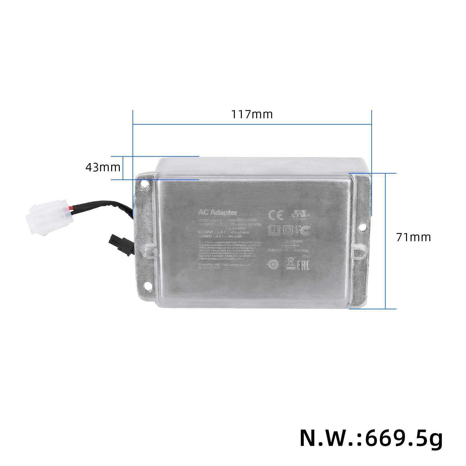 电动滑板车MAX G30内置充电器配件42V2A原装充电器配件