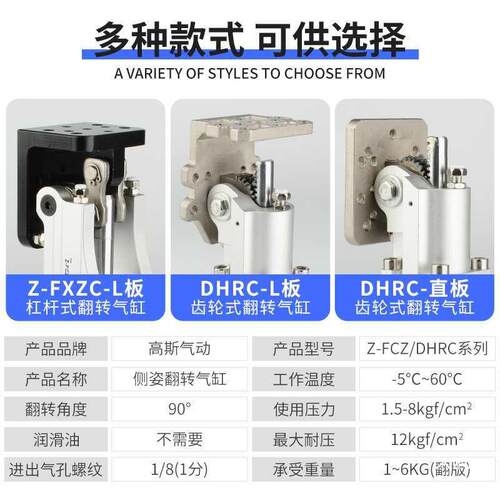 气动机械手配件F侧H姿组块旋转杠杆D具C32-30LRB夹90度翻无品牌/