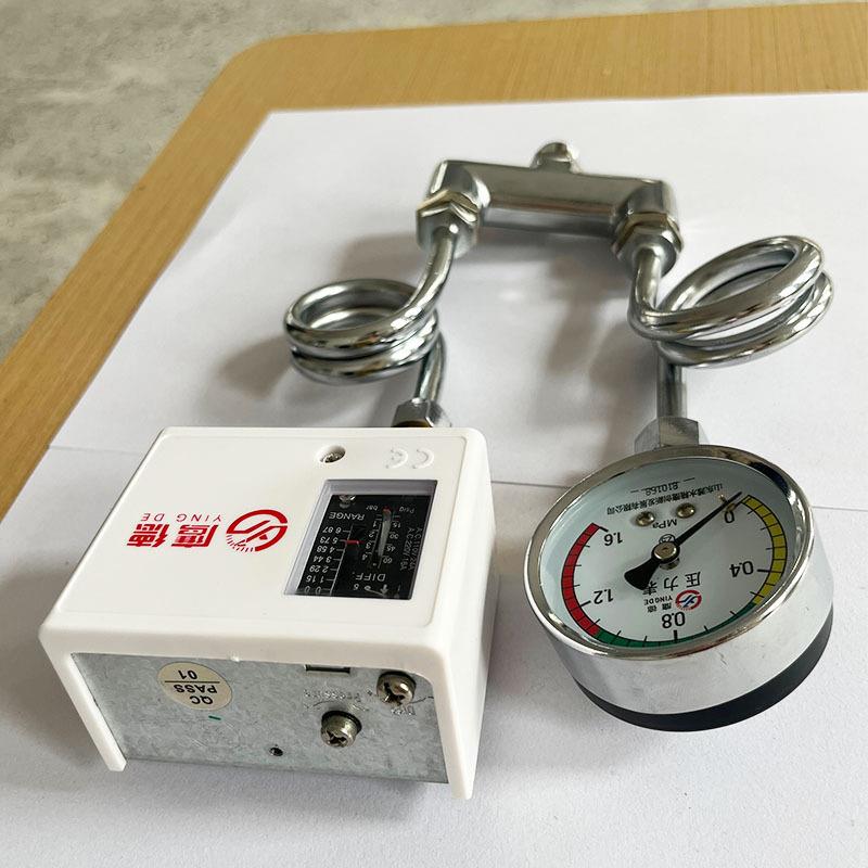 Y-60全蒸汽锅炉压力表管弯铜发生器压力控制器三通管接头机装配件