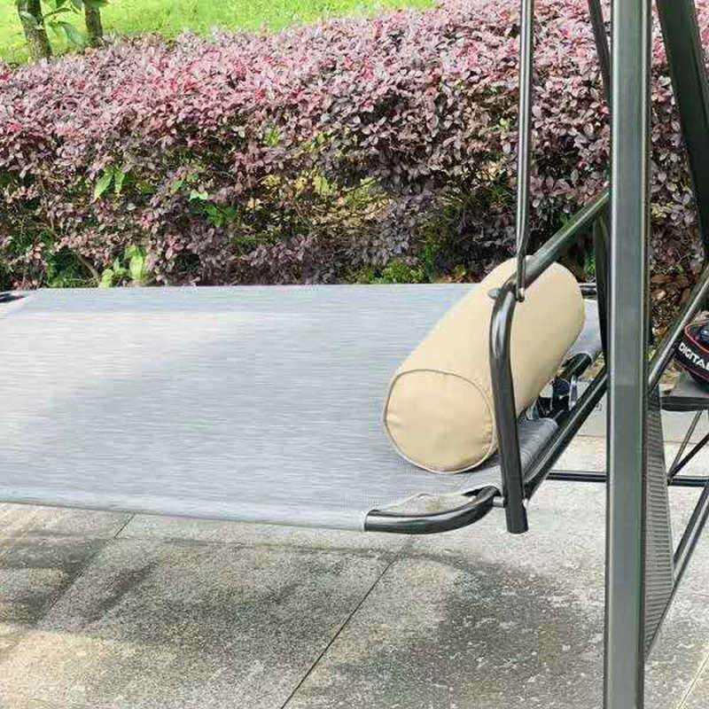 户外秋千 升级版巴拿马三人位花园庭院秋千摇椅 阳台吊篮铁艺吊椅