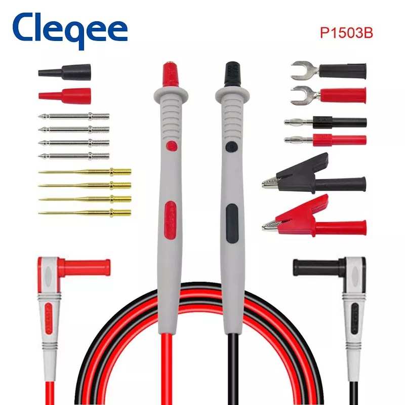 Cleqee P1503B万用表笔多功能可换针 电子维修工具套件