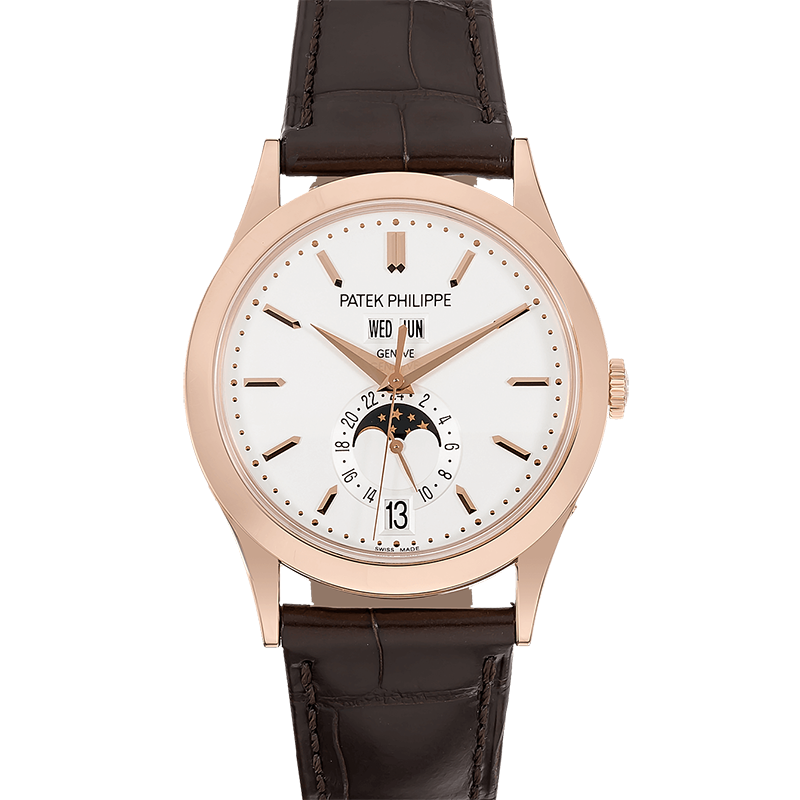 [9.8新]百达翡丽复杂功能时计18K玫瑰金年历自动机械男表5396R