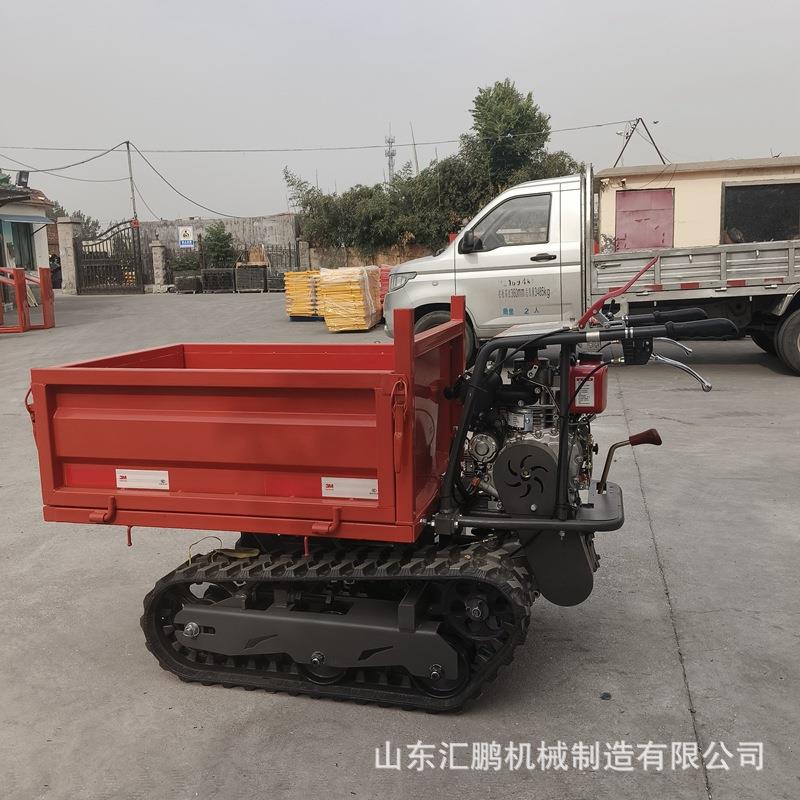 全地形手扶履带运输车 农用山地果园履带爬山虎 0.5吨农用搬运车