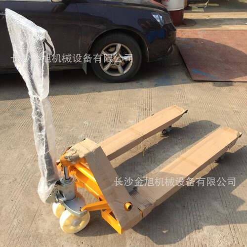 手动液压叉车吨手推车搬运车油压车地牛手拖车长沙金旭插叉铲车