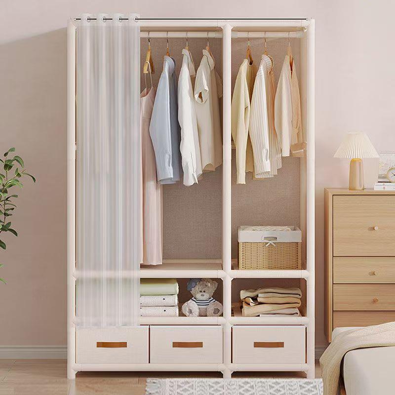 简易衣柜落地出租屋储物柜整理柜多层日式布衣柜大容量简装挂配件