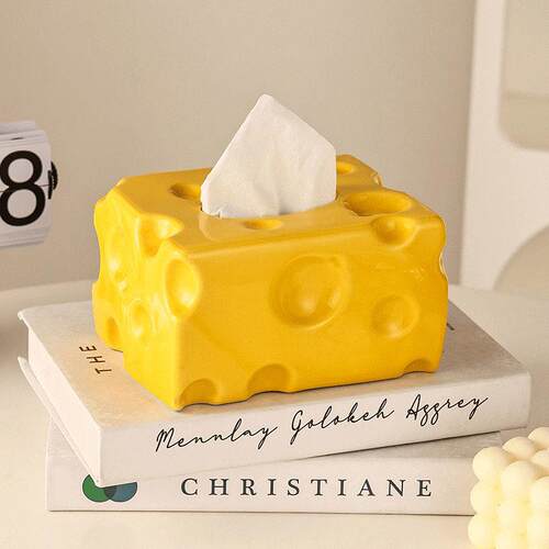 Cute cheese-themed modern decorative cross-border tissue box