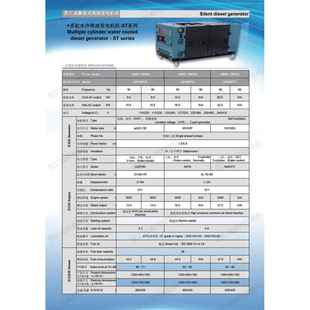 2单IIL0kw柴油发电机冷三相冷可水移动叁缸水动力