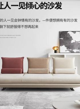 普拉多沙XKX发师布艺写空户间客厅小型意意式极简设计双面prado沙