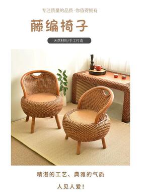Z工12邱师傅竹木藤Y条手编0织靠背椅YZ012透气藤制