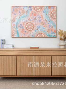 RH美式实木餐具柜高端豪华展示柜简约储物柜收纳柜