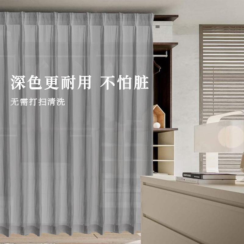 J衣6D服开放式衣帽间防尘F768JS68帘门A帘免打孔遮挡柜帘柜装店试