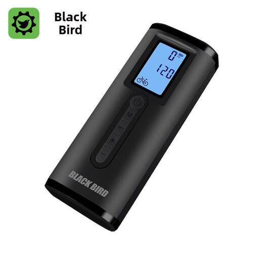 黑鸟无线气泵自行车气泵公路汽车气泵电动车高压便携式自行车Ap6