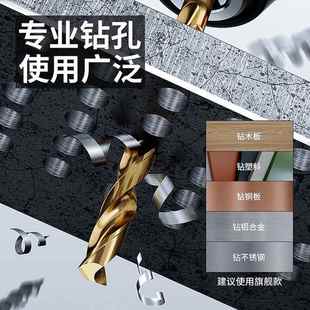 合金高硬度钨钢加长转头打孔钢铁专用 德国进口含钴不锈钢钻头套装