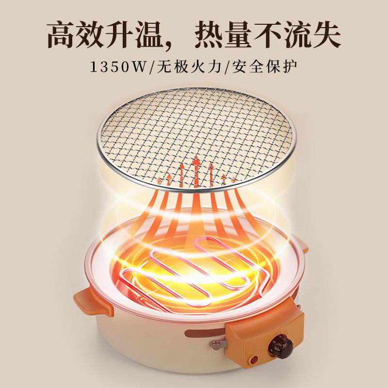 电碳两用围炉煮茶烤火炉套装电炉器具多功能室内电陶炉户外烧烤炉