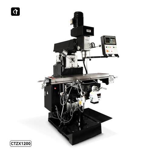 呲铁CTZX1200立卧两用钻铣床5号炮塔铣床钻铣床立式铣床卧式铣床