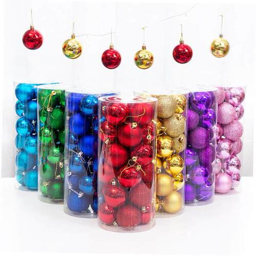 Christmas Decorations tree 3/4/6/8cm Christmas Ball pendant