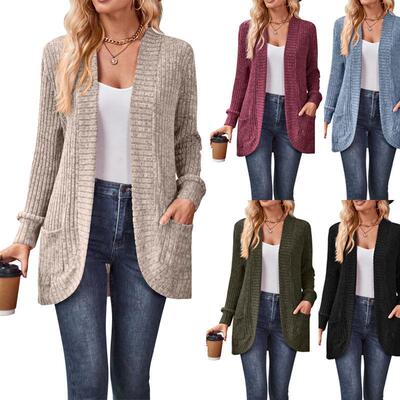 Women's Cardigans Lightweight Casual Lightweight Open Front