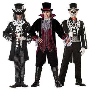 Ghost Female costume Que skull Vampire Day Halloween