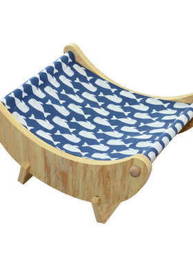 通用猫四季窝宠物床 拆洗睡眠可cat月亮家用eva窝棉麻猫咪 猫bed