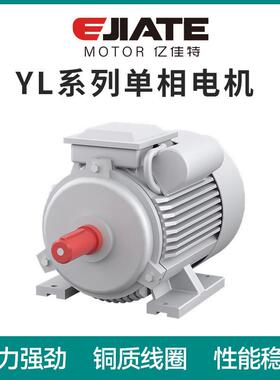长期供应YL系列4级单相双值电容异步电机 0.18-7.5KW电动机马达
