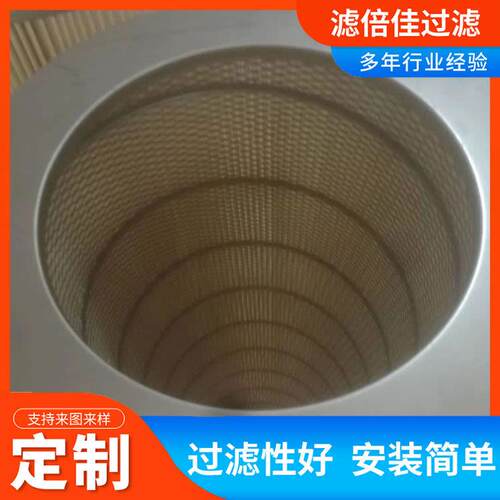 方卡盘端盖粉尘滤筒方卡盘法兰式除尘滤筒聚酯纤维折叠滤芯