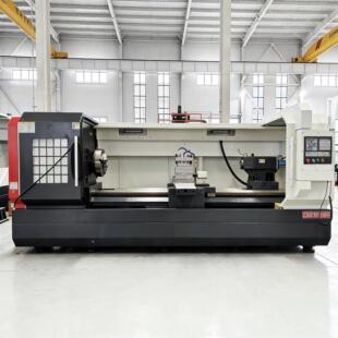 整机CK6180X5000mm大型精密数控车床整体床身四爪卡盘系统选配