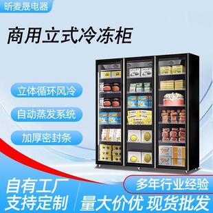 立式冷冻柜商用低温展示柜速冻急冻预制菜水饺丸子肉类冰蛋糕冰柜