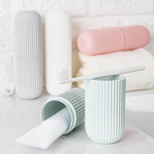 Portable Toothbrush Cup Plastic Toothbrush Holder for Brushi