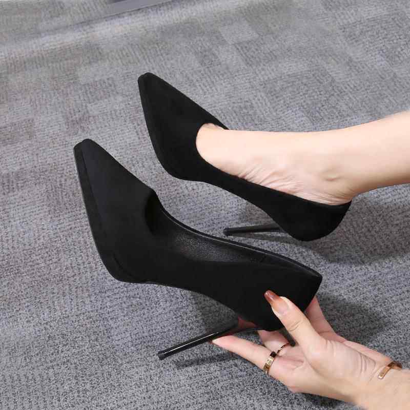 8119-3 尖头高跟鞋女细跟防水台10CM超细跟时尚单鞋春秋女鞋定制