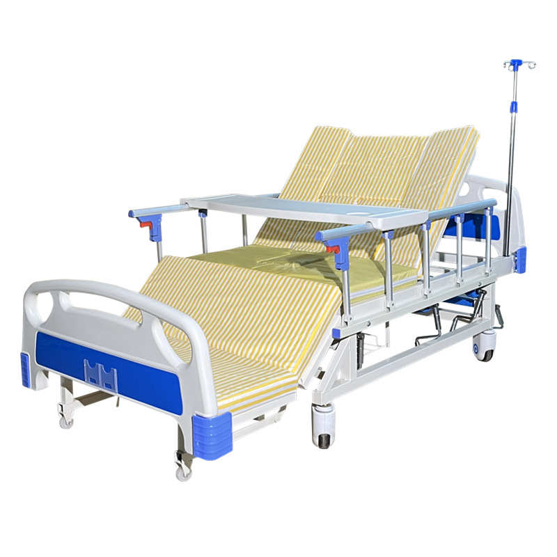 ABS餐桌升降床翻身防侧滑养老床起背抬腿医院病床 手动全曲护理床