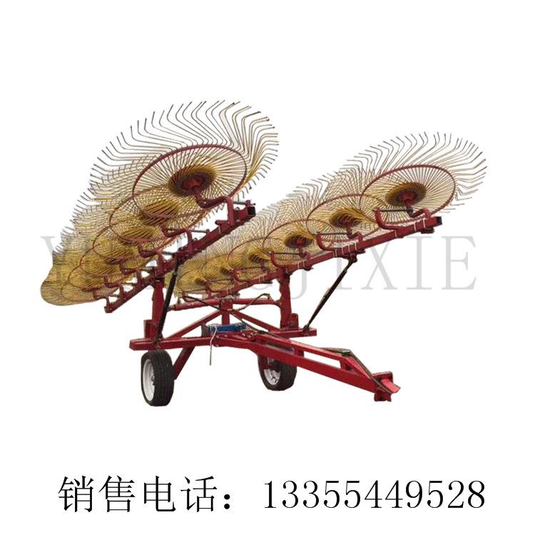 搂玉米秸秆铁耙子指盘式搂草机四盘六盘八盘搂草耙子