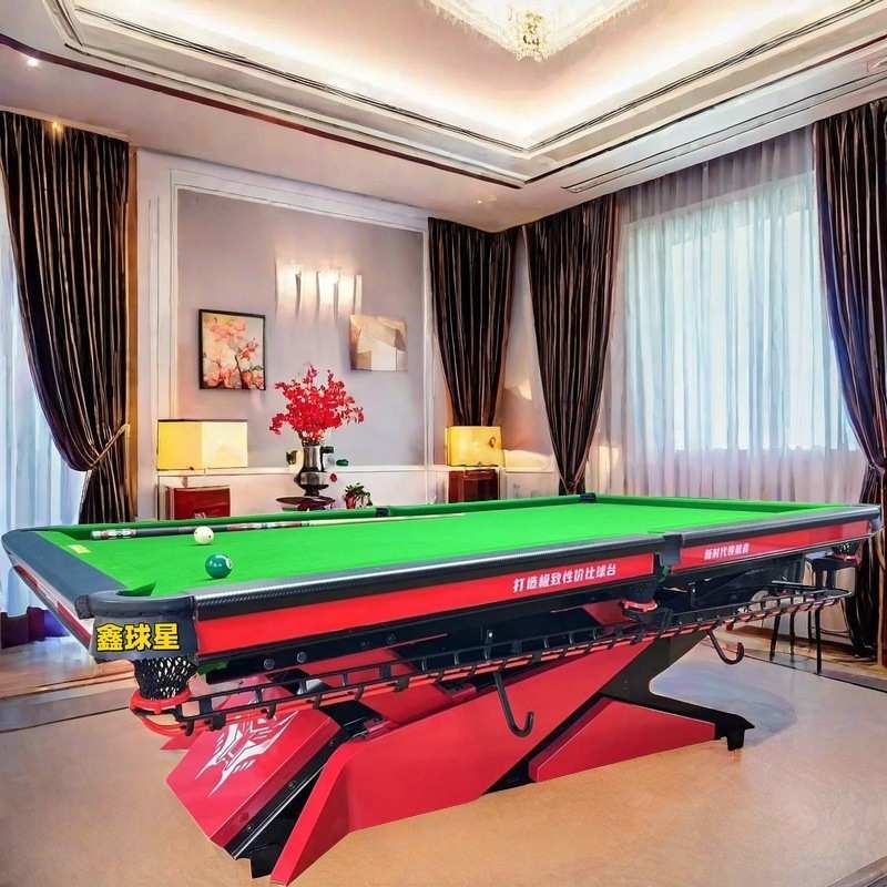 台球桌中八标准台台球厅钢库自动回球桌球台室内家用商业球房台球