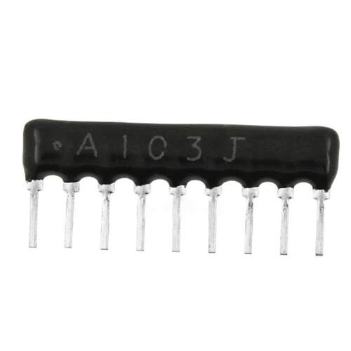 9P直插排阻10K A103J 排电阻 A09-103JP 9脚 A103G工厂 一包200个