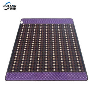 超长波数显 三色石电热垫 璞康 锗石玉石砭石网面系列加热床垫