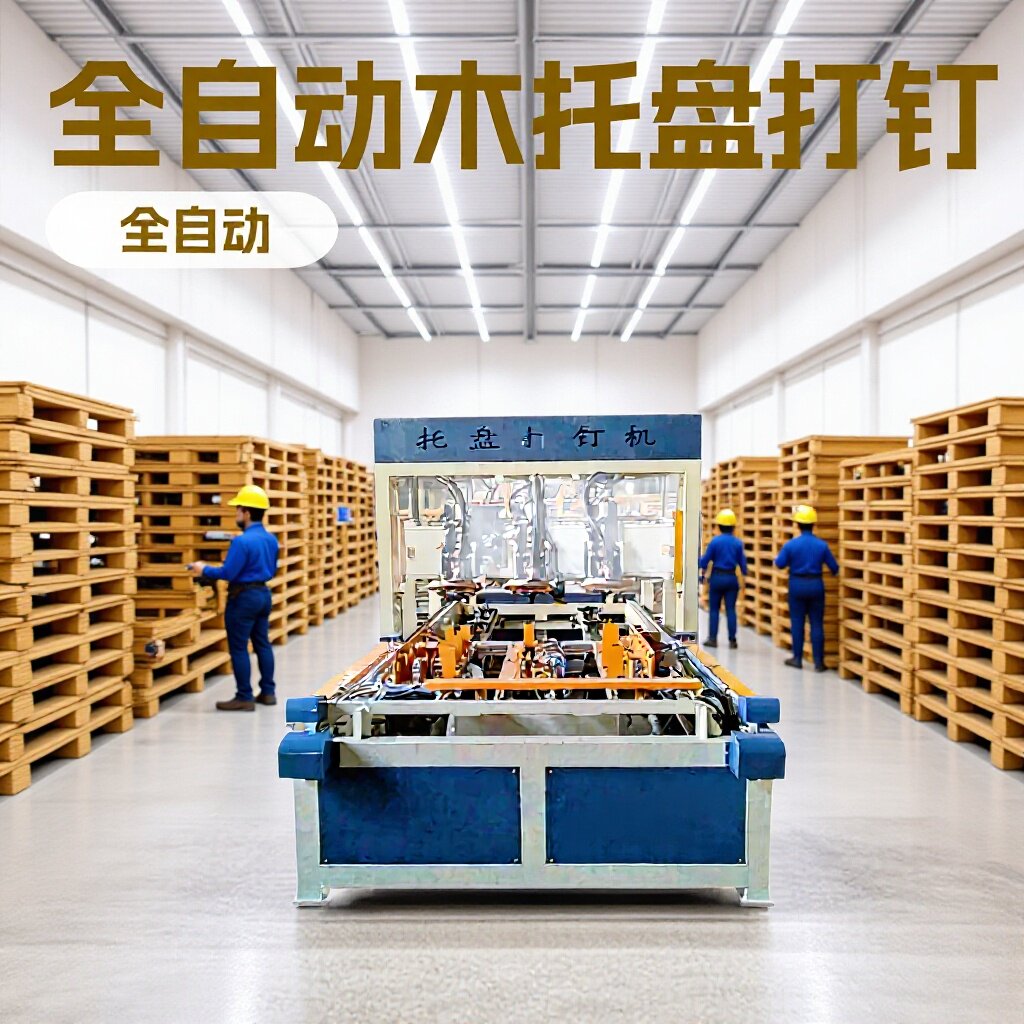 乐驰全自动木托盘打钉机木工加工中心钉枪每秒7次码垛一体