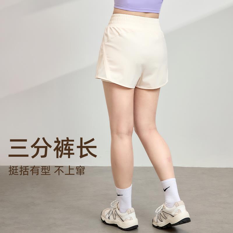 假两女件运速动短裤大尺码DK3666凉感干透气防走跑步训练瑜伽健身