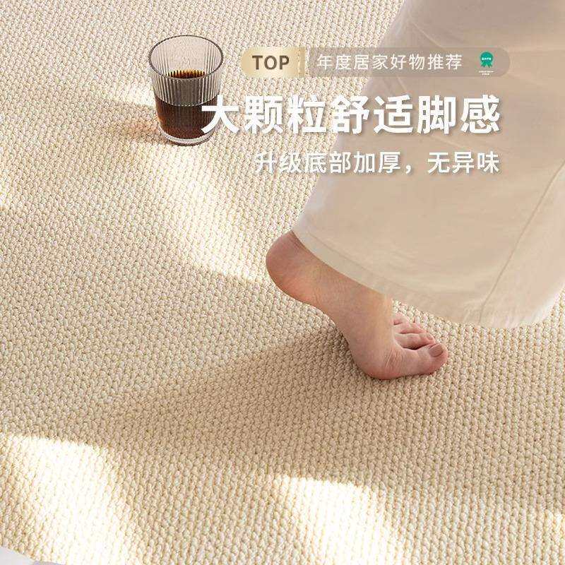 地毯仿剑麻客厅新款防猫抓免洗可擦大面积全铺地垫防水摄影棚卧室