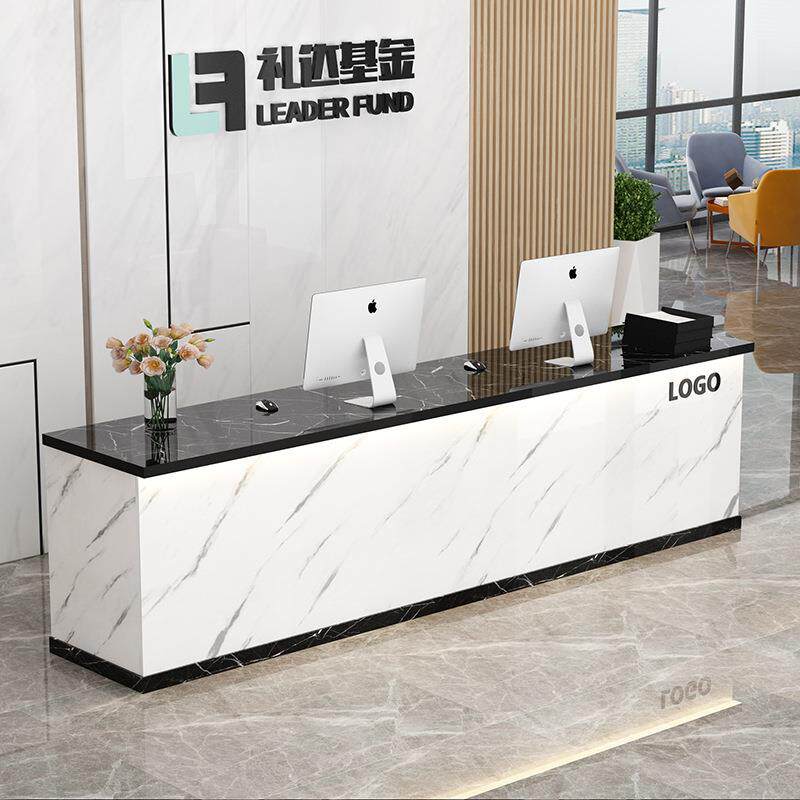 公司前台接待台店铺商用中介办公桌图文店物业旅行社吧台收银台