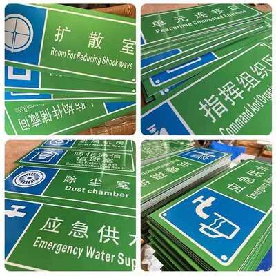 人防工程示意图人民防空标识牌指示牌人防民防制度牌