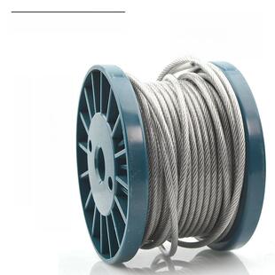 包塑钢丝绳晾衣绳包塑钢丝绳Pvc透明304不锈钢绳1.5 2 3 4 5 6mm