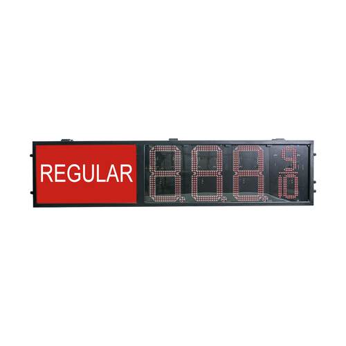 东莞爱意迪工厂12寸红色8889带背光源REGULAR加油站灯箱