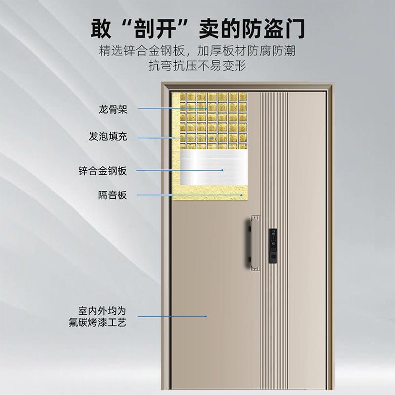 入户门防盗门子母门甲级门进户门别墅大门安全门智能单门上门安装