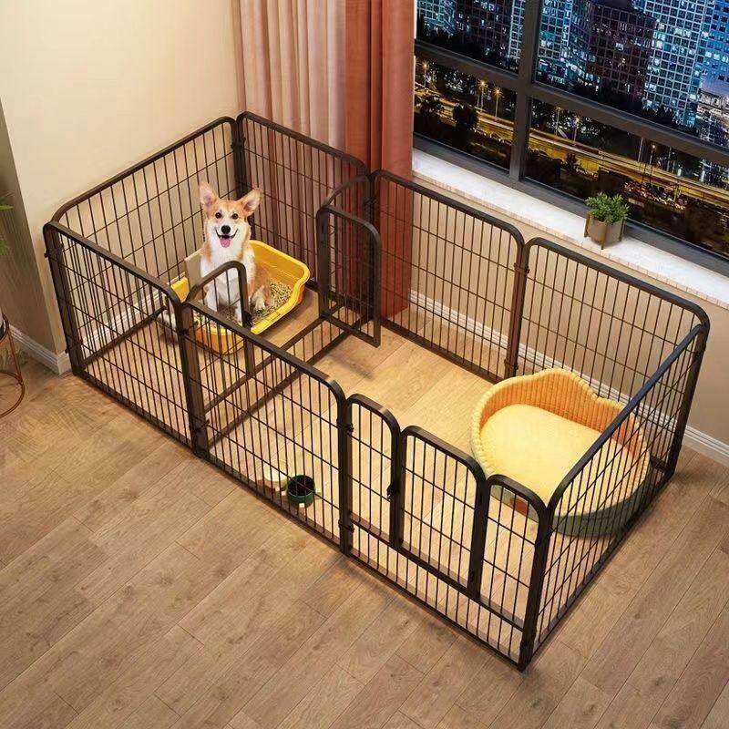 狗围栏室内一室一厅一卫狗窝栅栏厕所一体狗狗笼子中型犬宠物栅栏