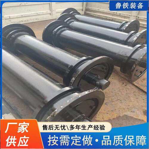 鲁铁出售刮板机机尾滚筒 刮板机配件便于维修250mm机尾滚筒