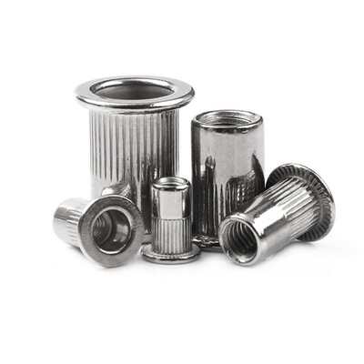 厂家直销 150pcs盒装不锈钢拉铆螺母 平头竖纹铆螺母组合+1PC工具